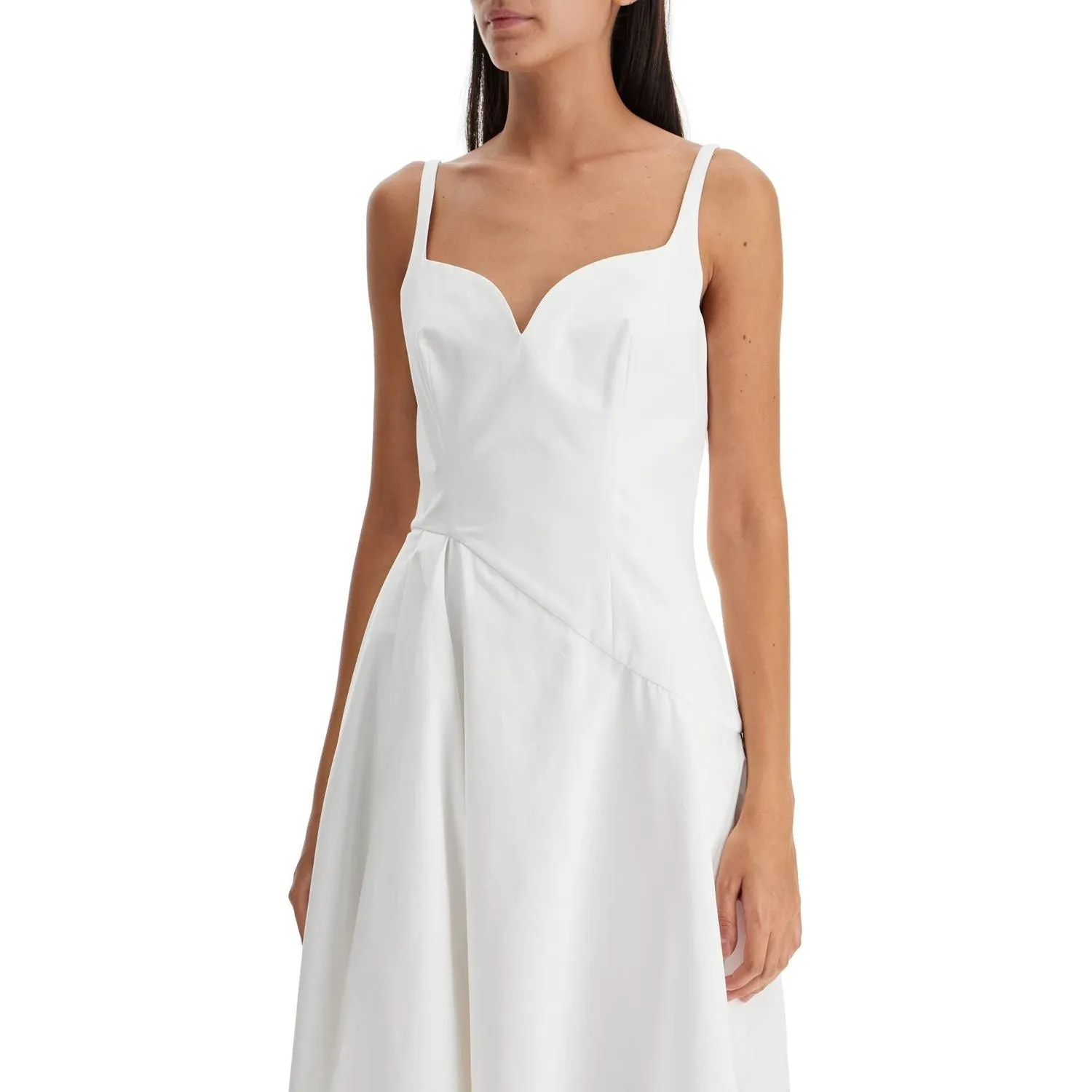 Alexander Mcqueen midi dress with sweetheart neckline