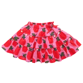 Allie Skirt, Pink Apples