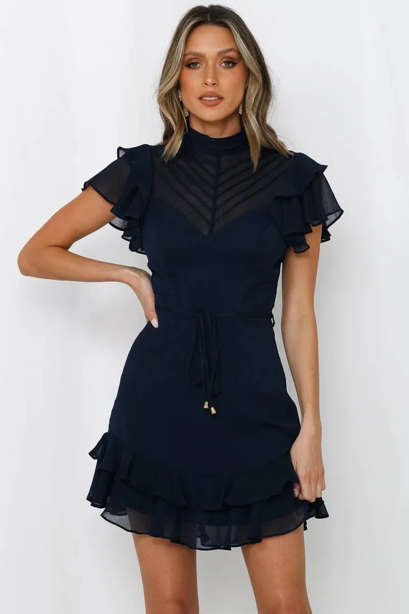 Alma Dress - Navy