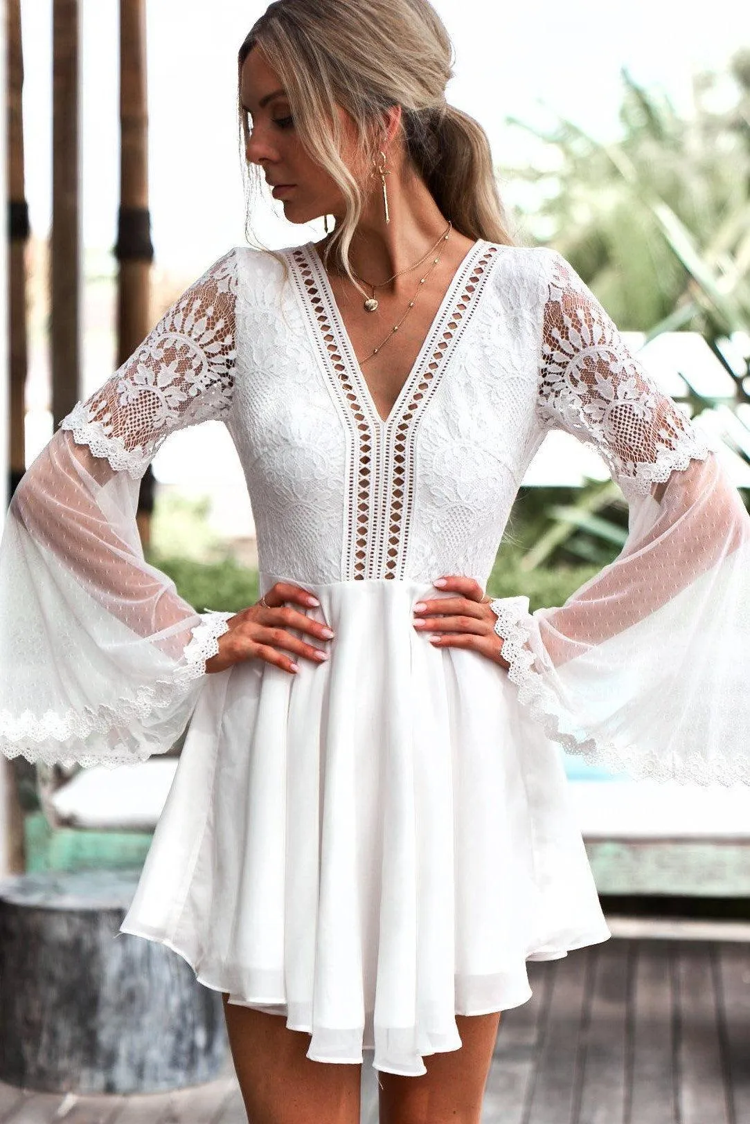 Bethany Dress - White