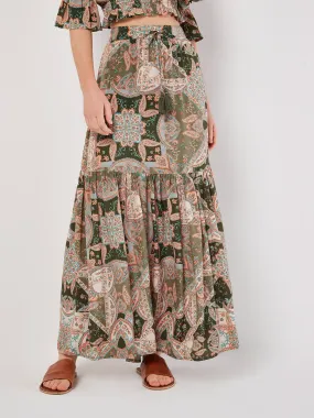 BoHo Paisley Tiered Skirt