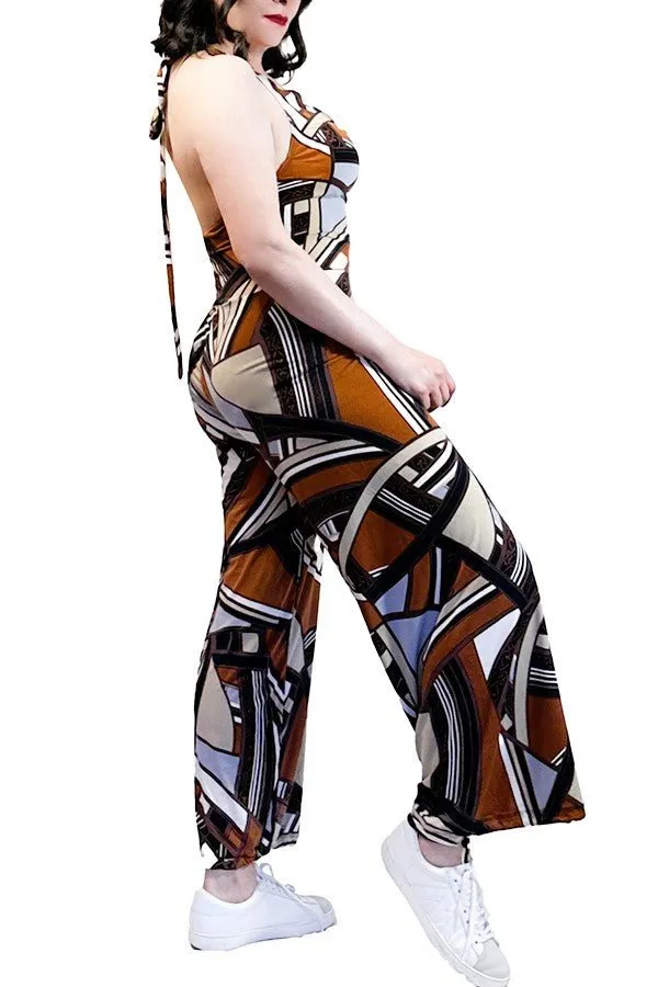 chocolate box wide-leg tango jumpsuit