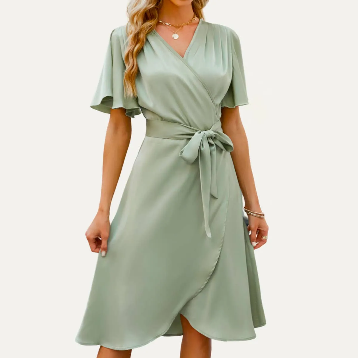 Dani Flutter Sleeve Dress