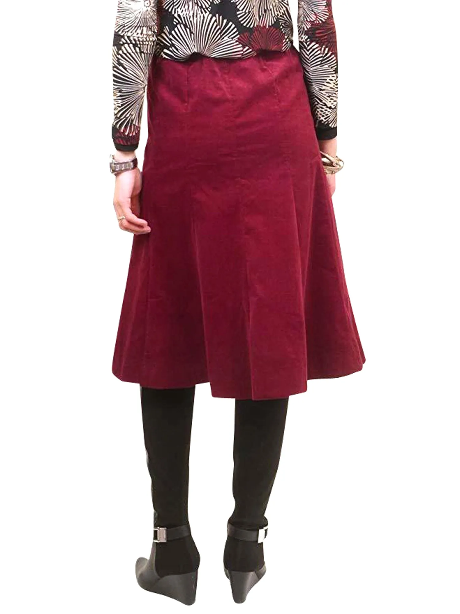 Dejavu Corduroy A-Line Skirt