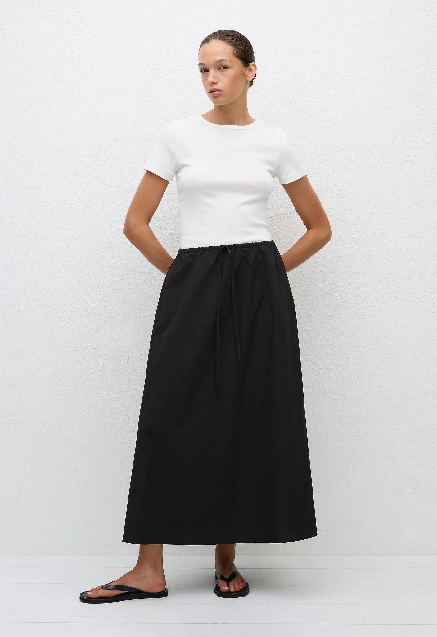 Drawcord Skirt - Black