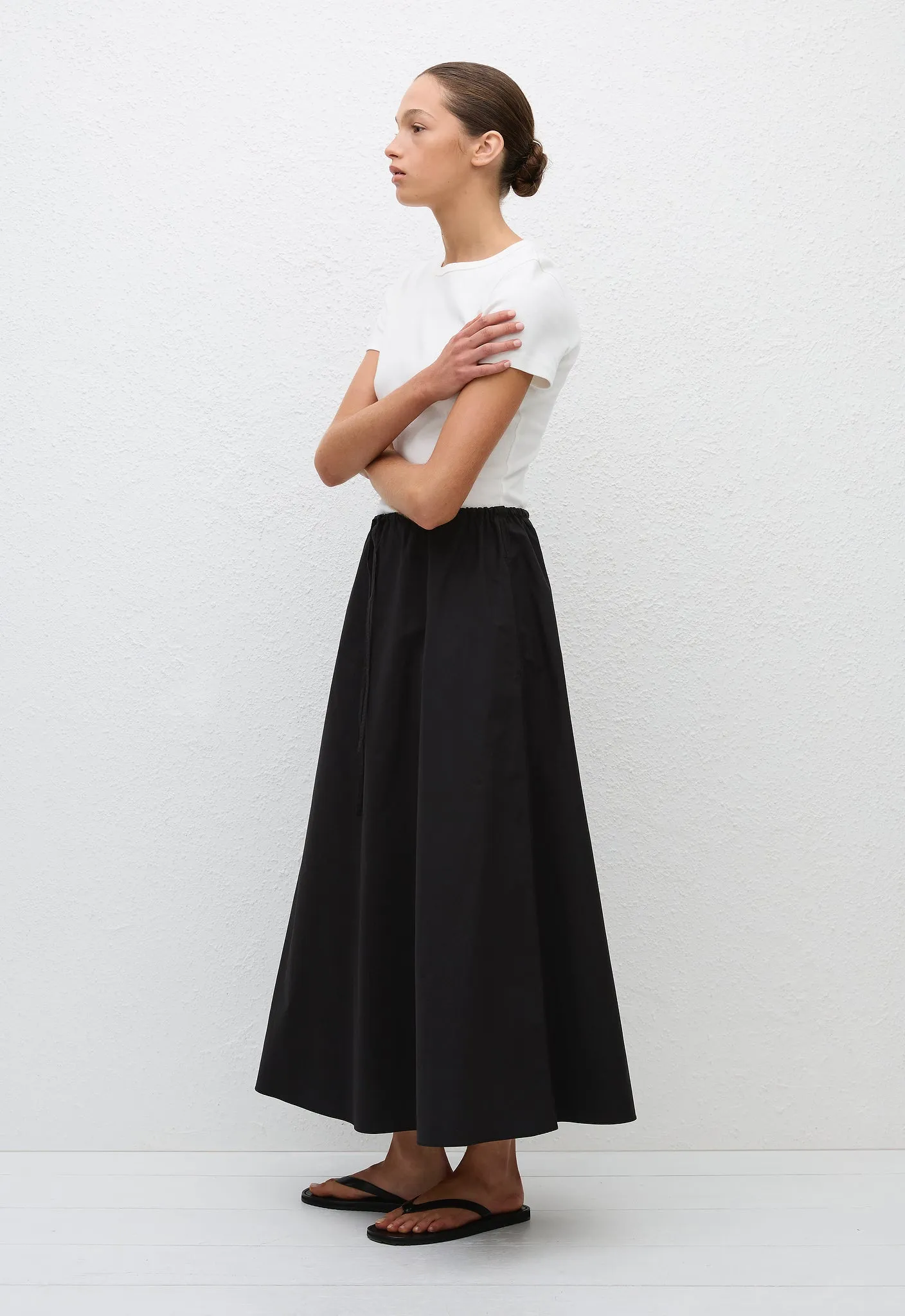 Drawcord Skirt - Black