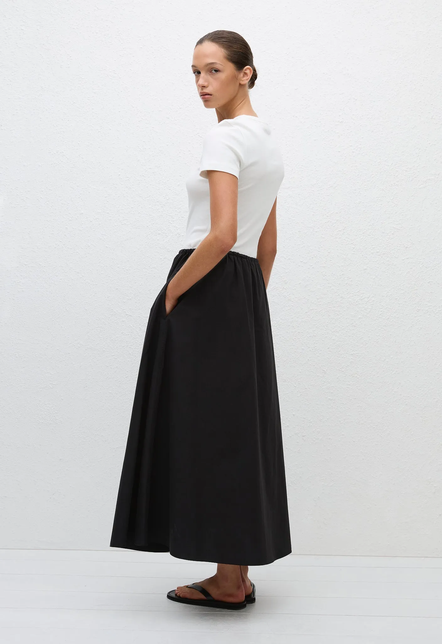 Drawcord Skirt - Black