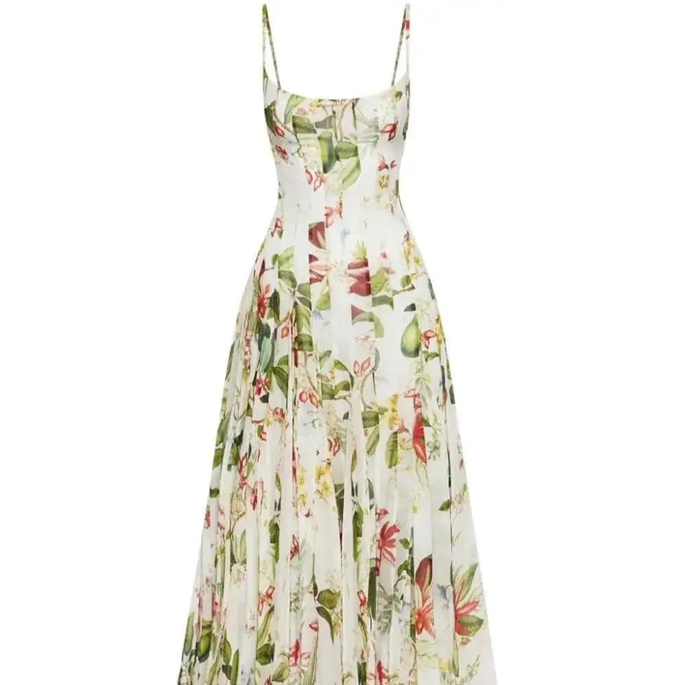 Fiona Sleeveless Floral Maxi Dress