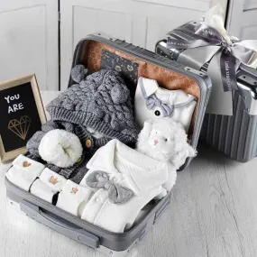 Little Dreamer 10-Piece Newborn Mini Suitcase Hamper – Ultimate Baby Shower Collection