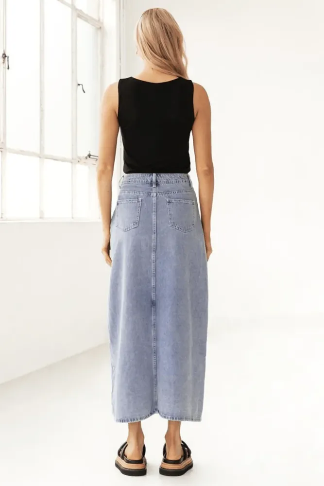 Lucy Denim Maxi Skirt