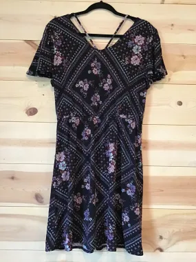 Maurice's Short Sleeve Floral Short loose fit Dress size medium