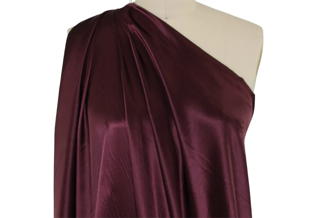 NY Designer Silk Charmeuse - Eggplant