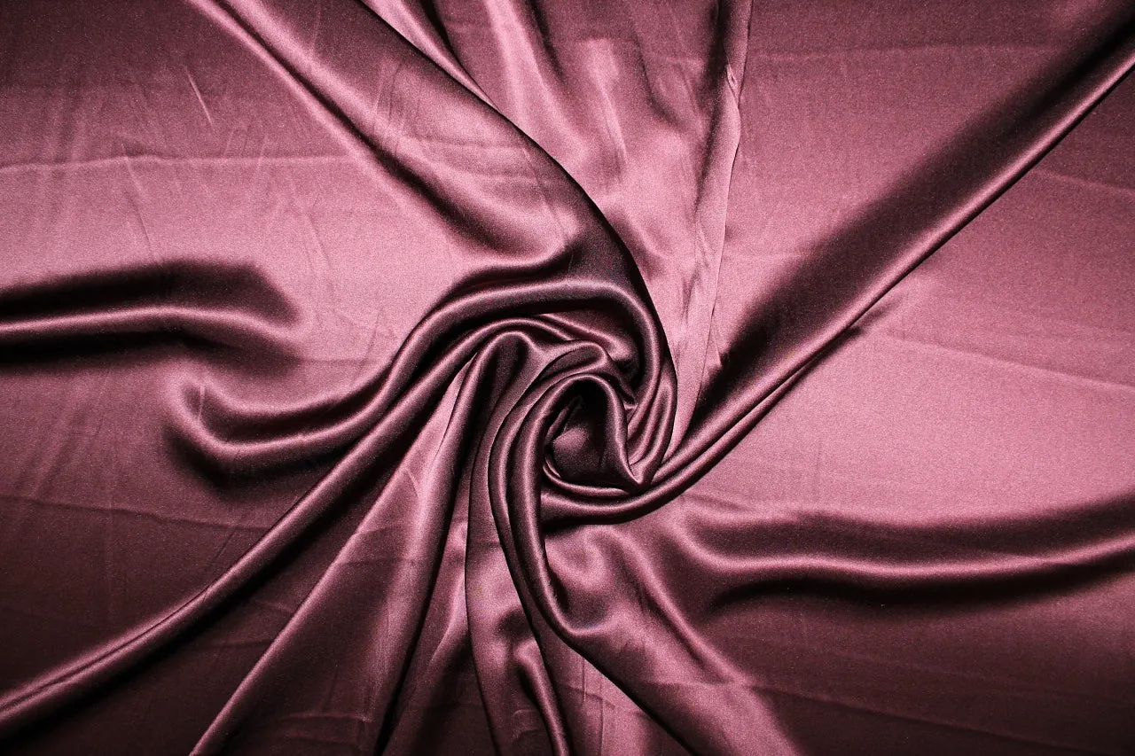 NY Designer Silk Charmeuse - Eggplant