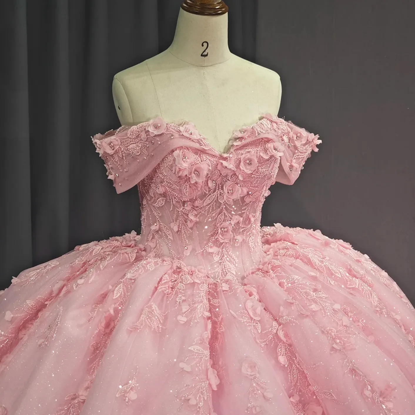 Pink Elegant Chic Evening Quinceañera Dress