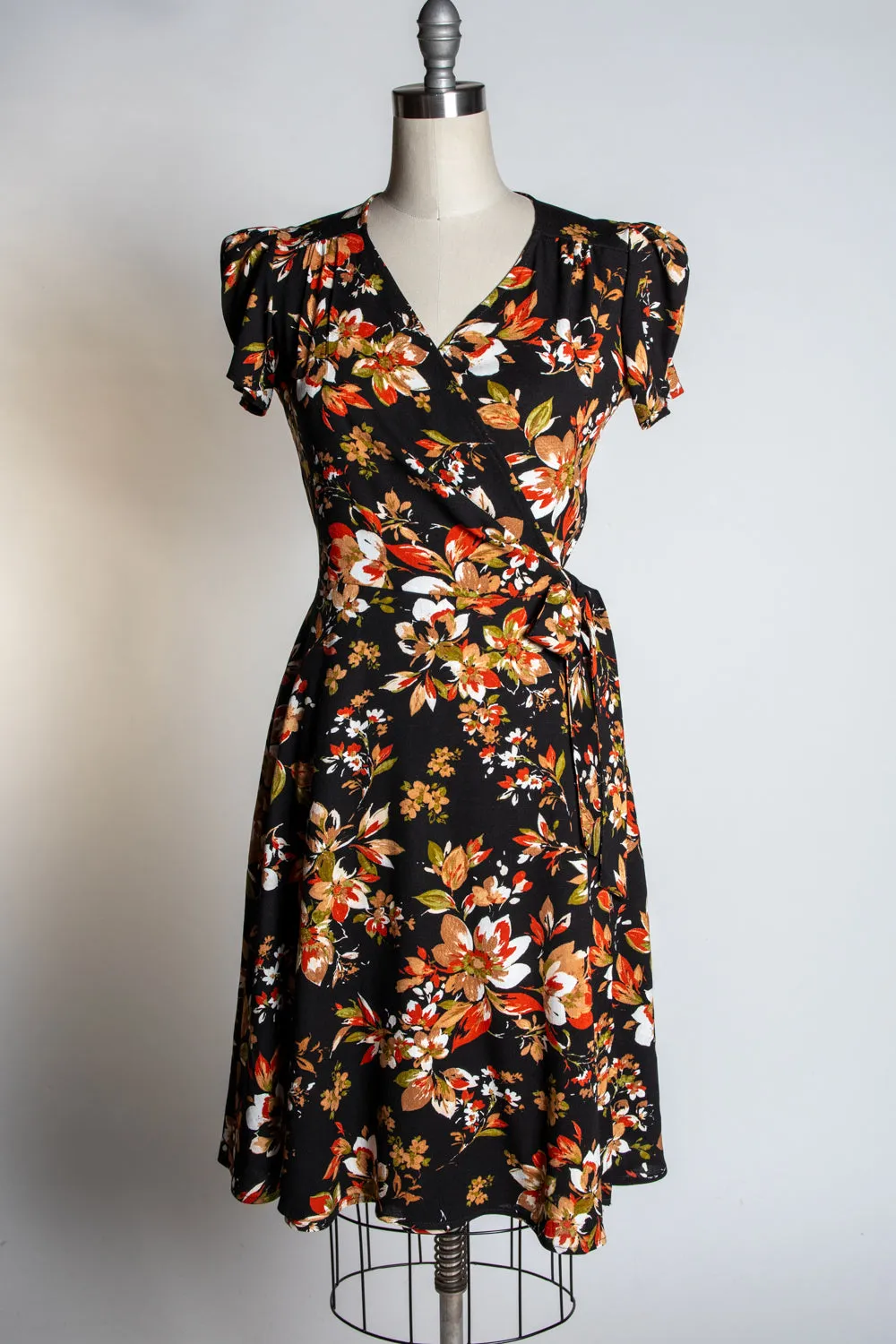 Rayleine Dress - Autumn Blossom, Black