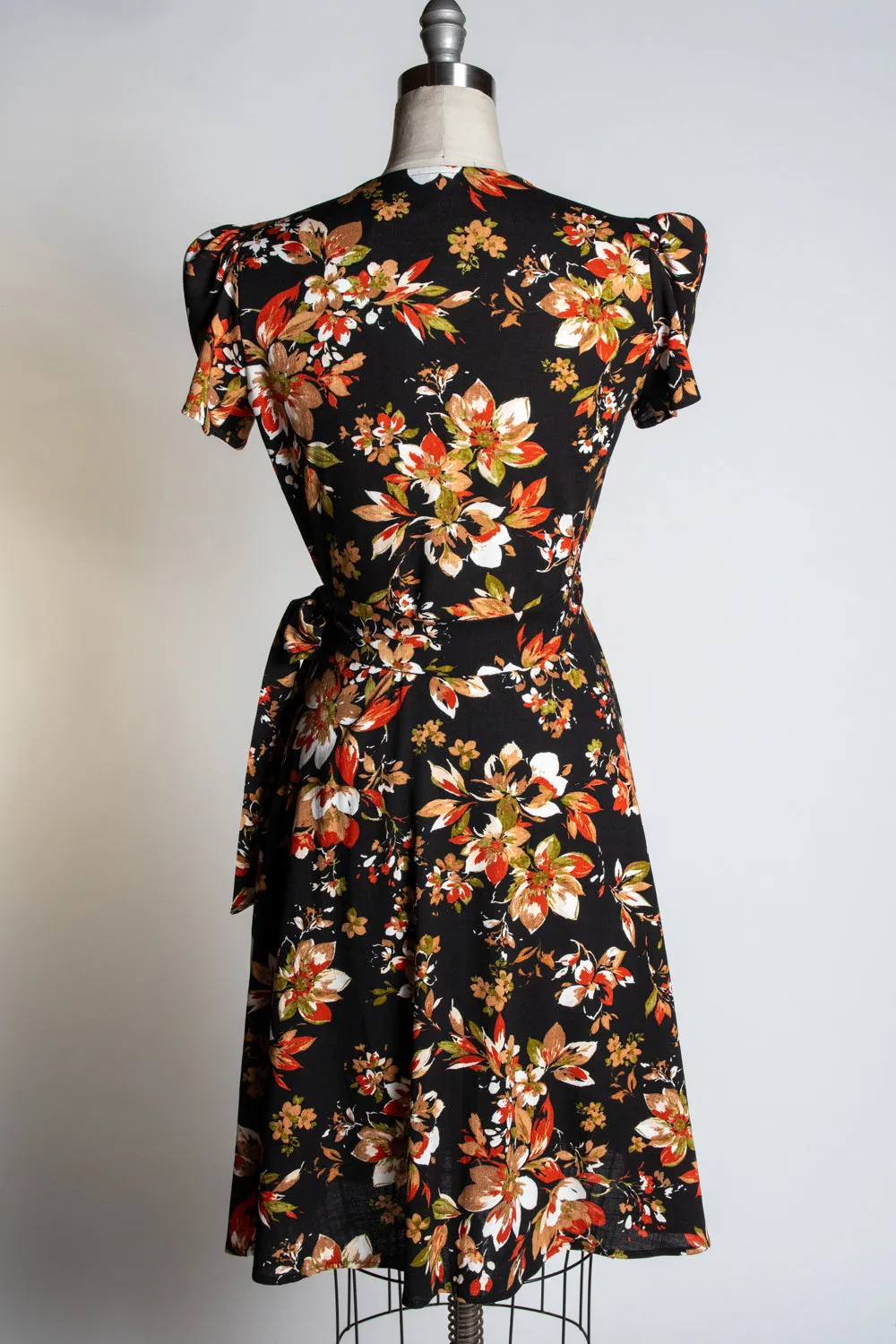 Rayleine Dress - Autumn Blossom, Black