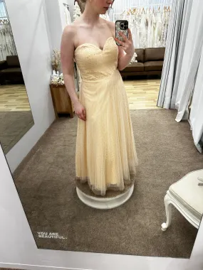 Reese Strapless Tea Length Midi