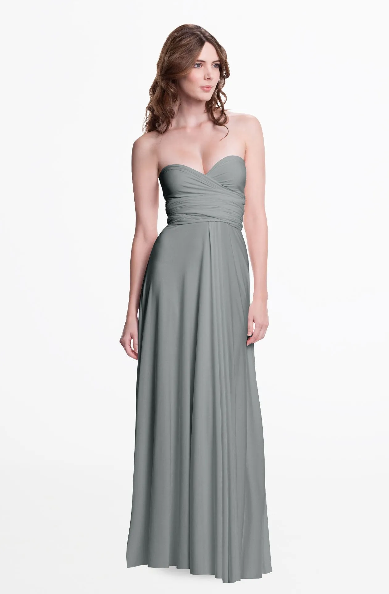 Sakura Maxi Silver Grey / One Size - Convertible Formal Floor Length Dresses