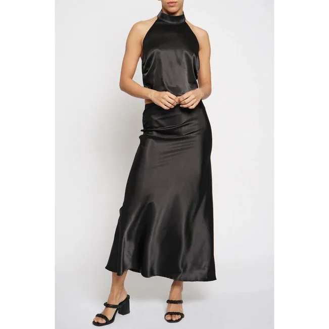 Sans Souci Satin Bias Maxi Skirt