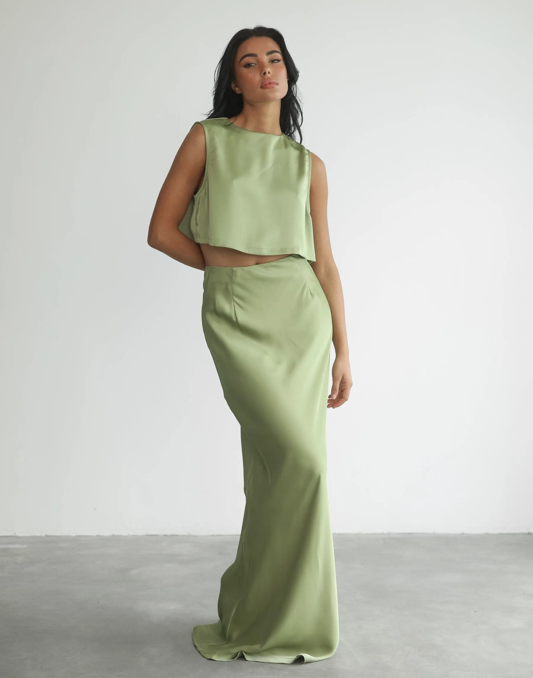 Sincerity Maxi Skirt (Sage)