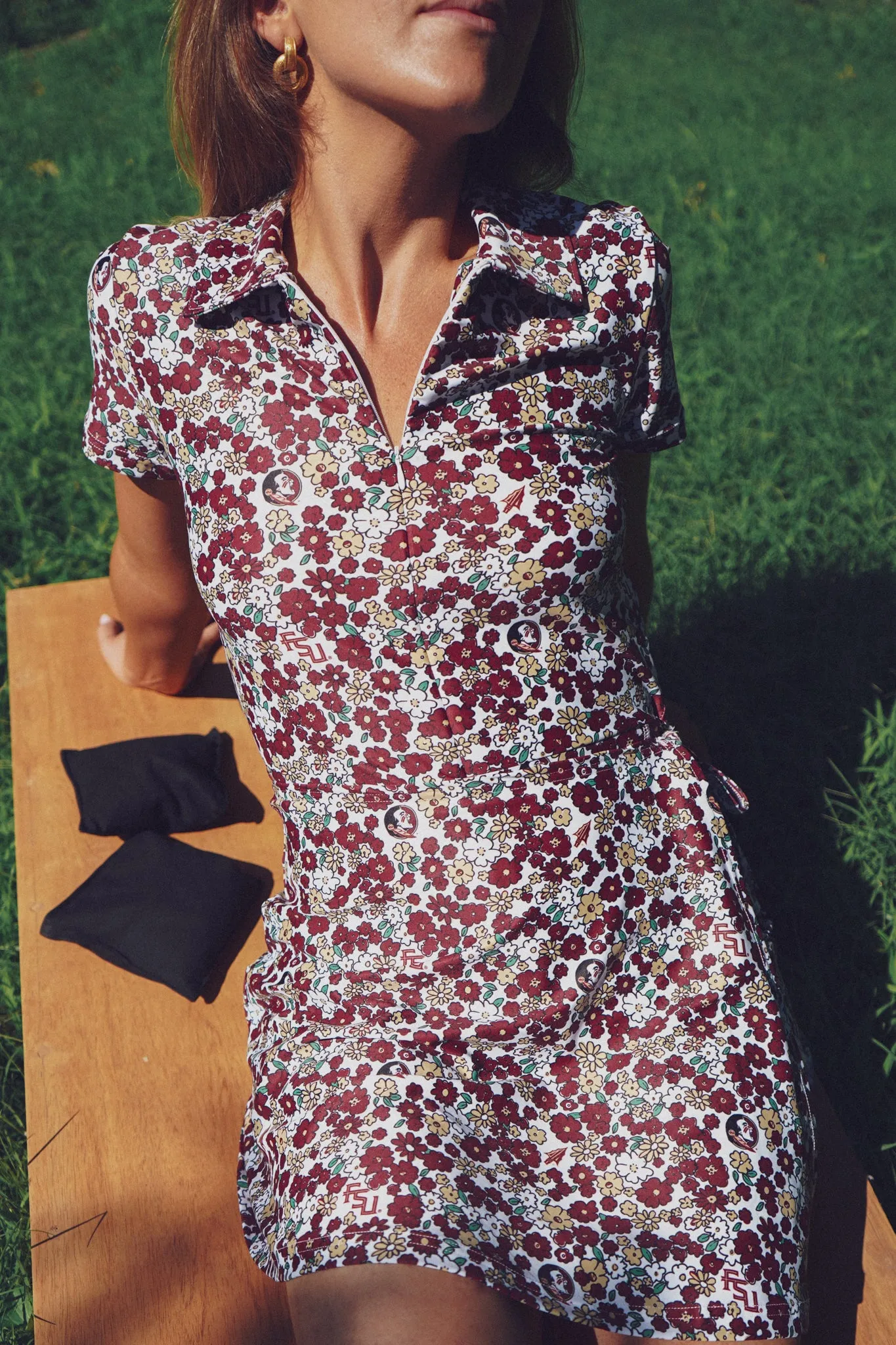 Tailgate Collection Ivy Dress - FSU Poppies