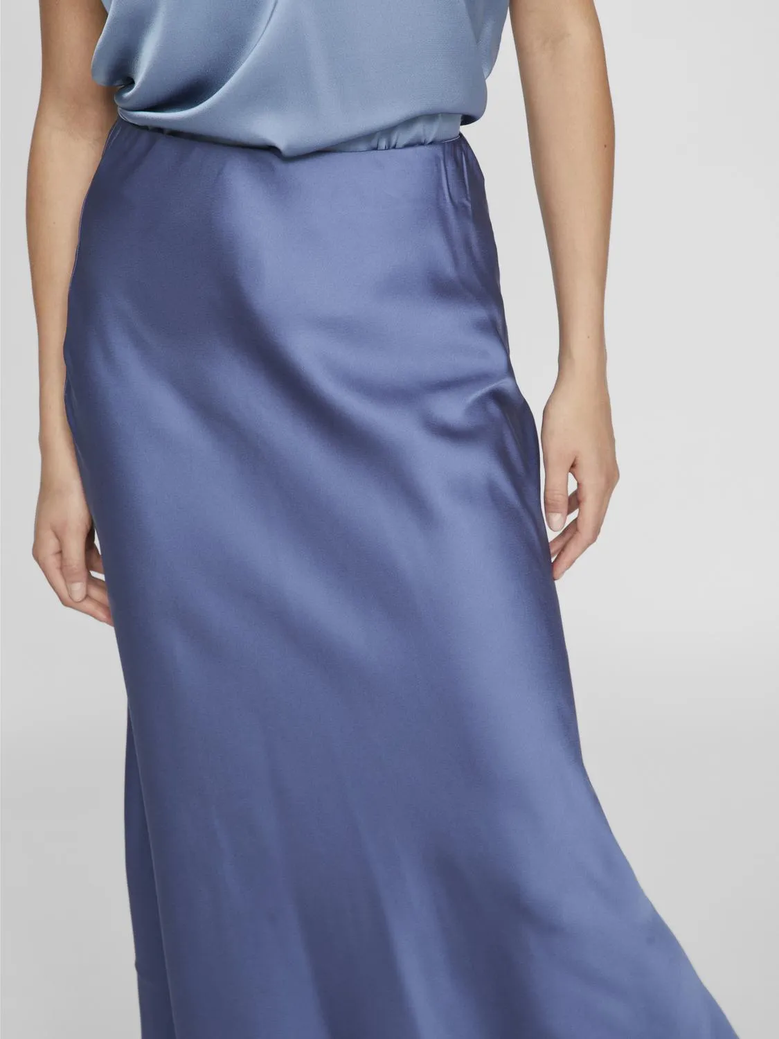 VIELLETTE Midi Skirt - Bijou Blue