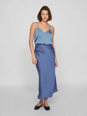 VIELLETTE Midi Skirt - Bijou Blue